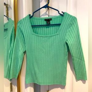 New York & Co mint green sweater